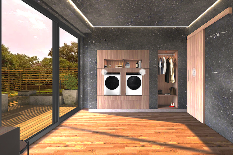 Showroom virtuale di Haier: l'ambiente lavanderia