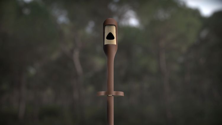 La lampada Needoo di Artemide diventa un rifugio per uccellini