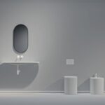 Una forma geometrica perfetta per il lavabo Delano di Axa