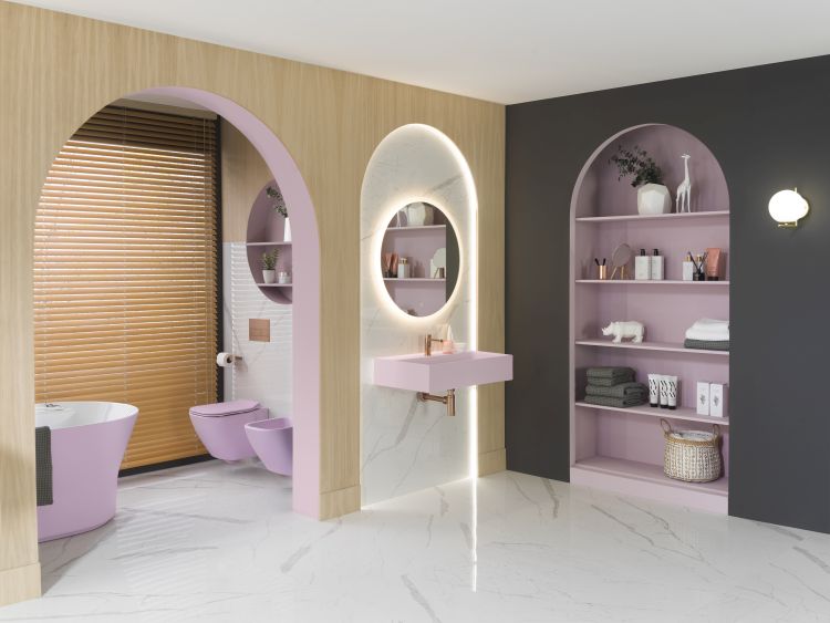 I sanitari colorati rendono il bagno più glamour ed efficiente