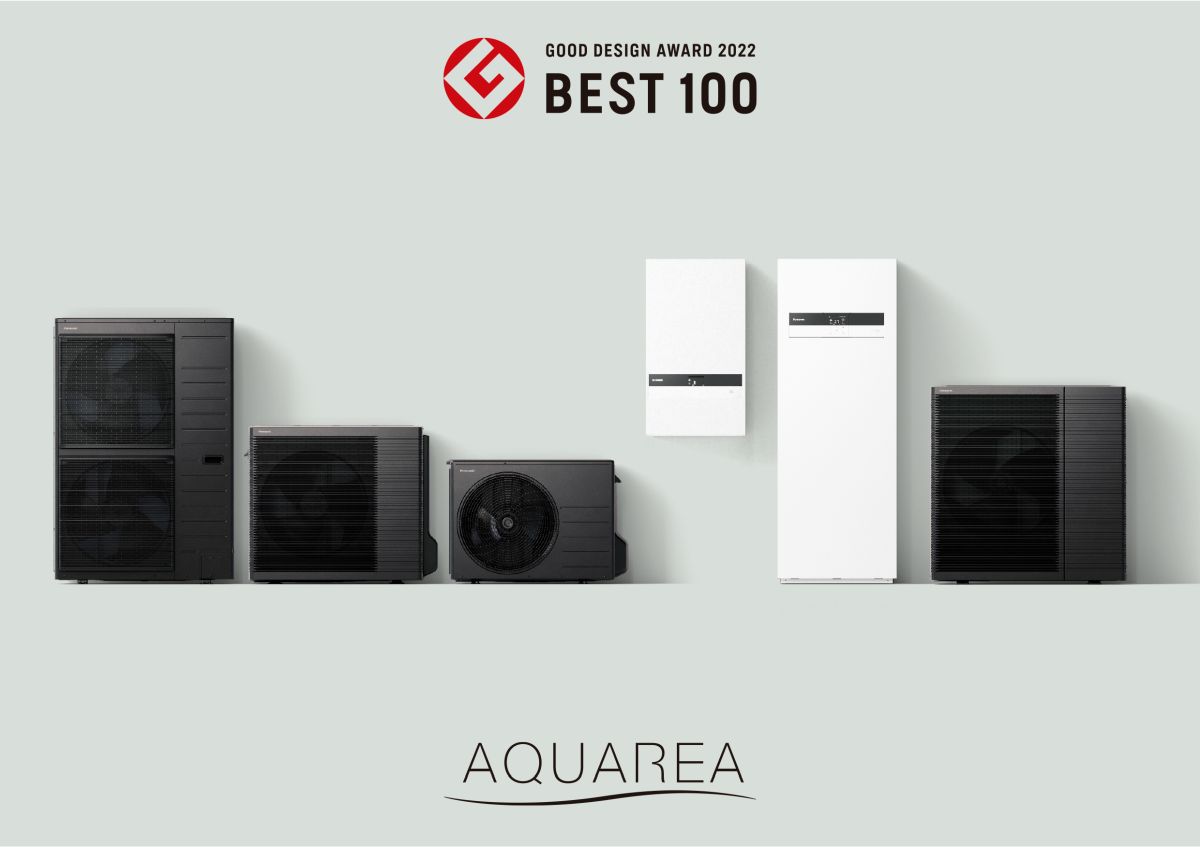Pompe di calore Aquarea Panasonic premiate "Good Design Best 100"
