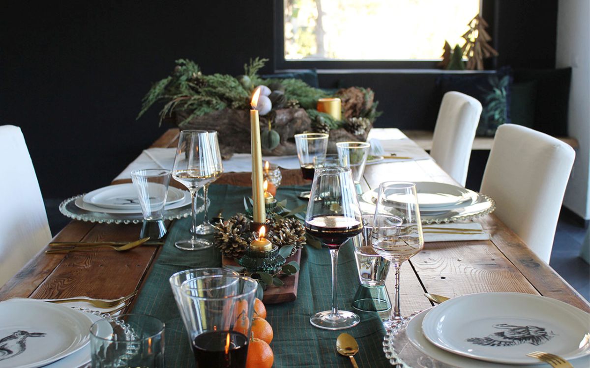 La tavola di Natale sostenibile. Come allestirla con materiali naturali