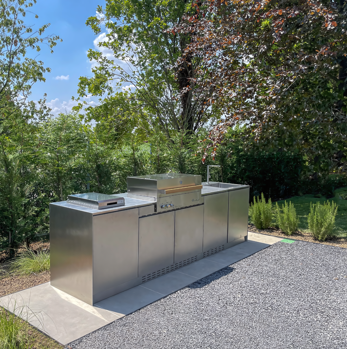 L’acciaio riciclabile di OF outdoorkitchens