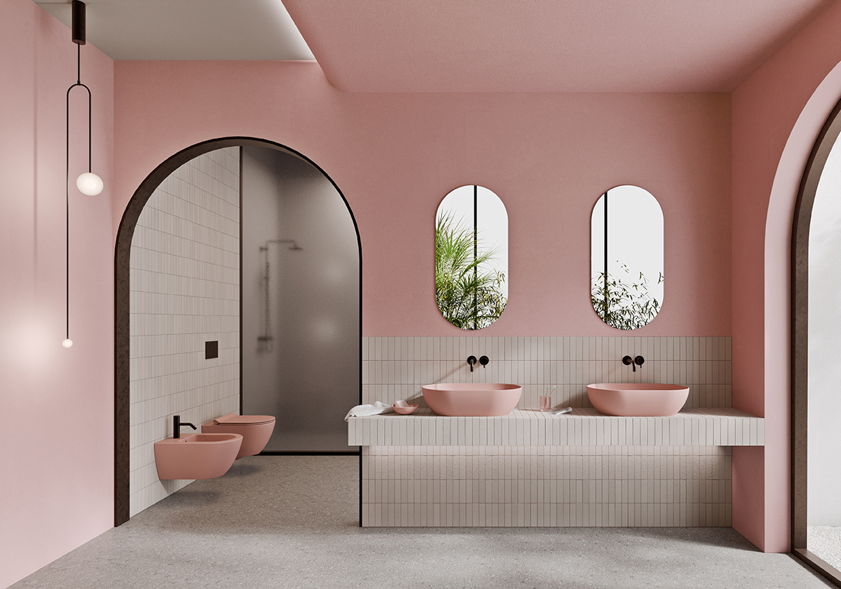 I sanitari colorati per spazi bagno più glamour ed emozionali