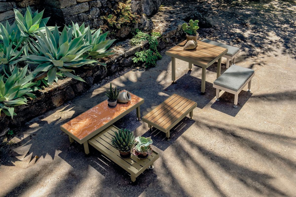 Seeds outdoor modulare tra cotto e teak Seeds outdoor modulare tra cotto e teak