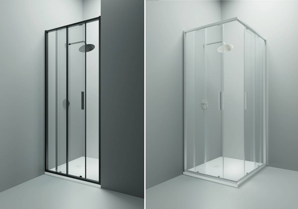 Doccia Slim Tamanaco per Spazio Colavene design sottile, struttura solida
