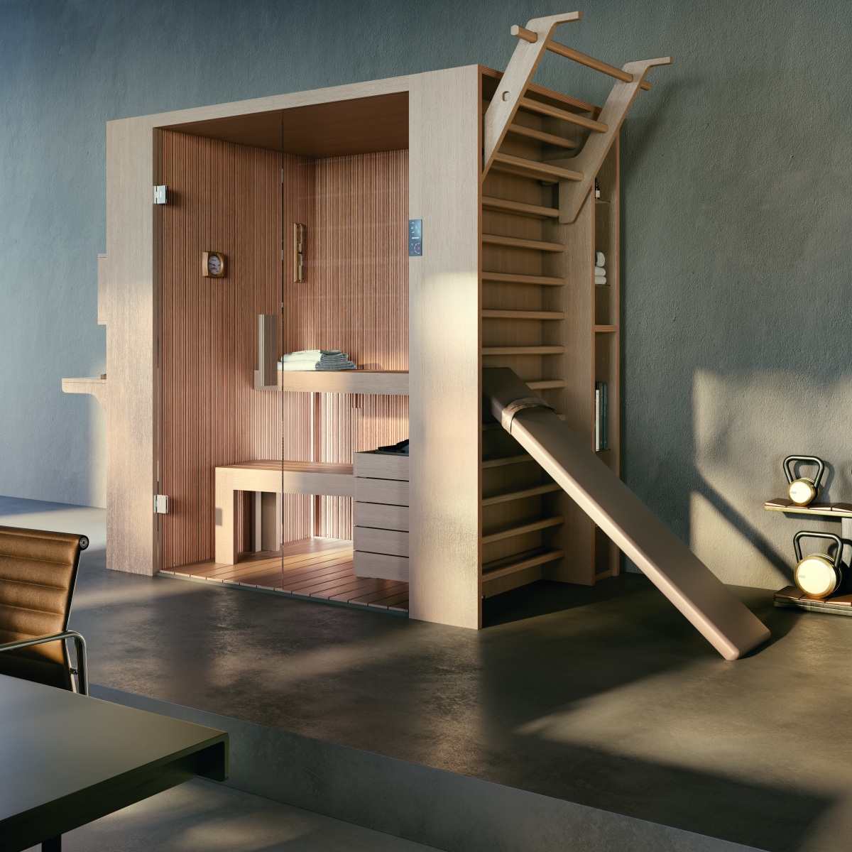 Fitness e relax: la sauna diventa spazio dinamico