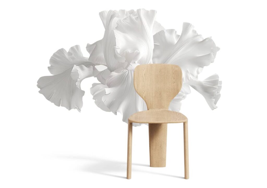 Iris di Milla&Milli: la prima sedia tra design scultoreo e comfort quotidiano