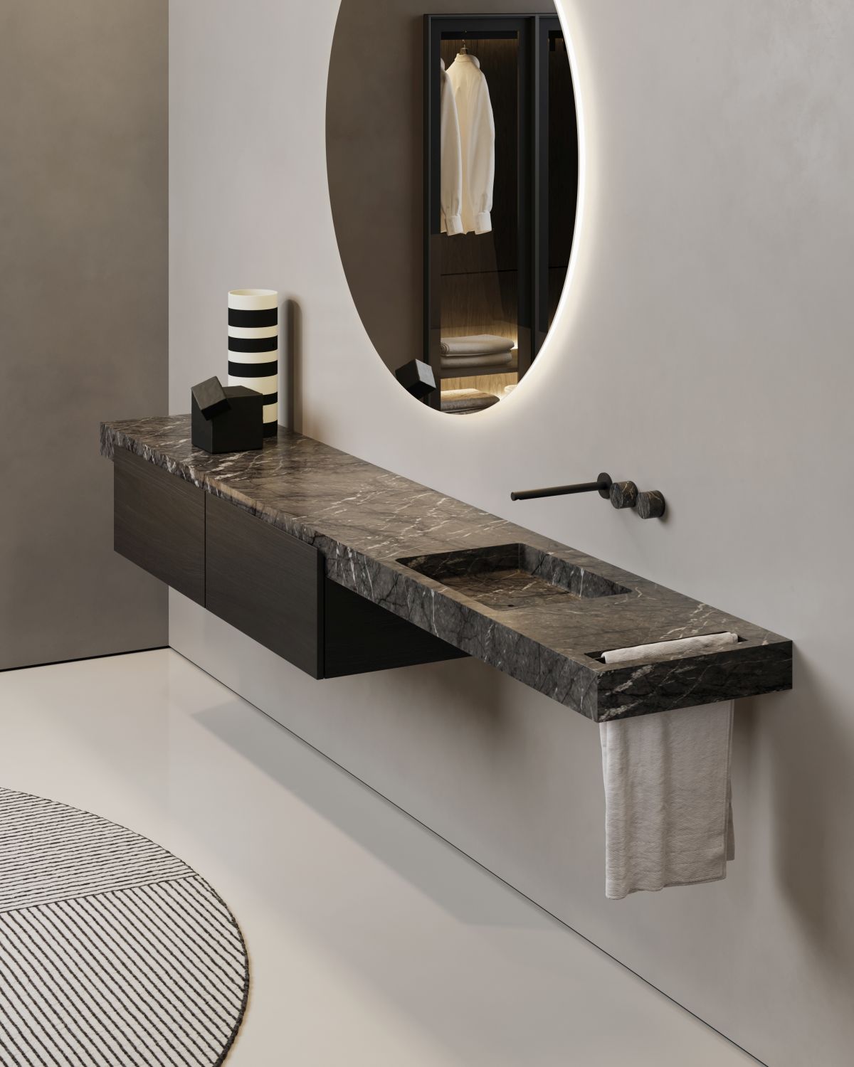Arredi sospesi in bagno