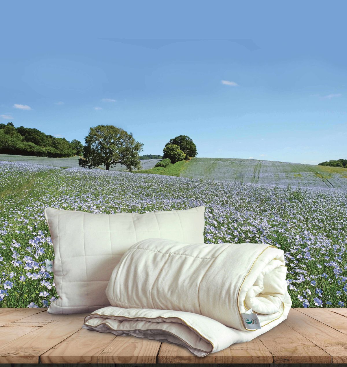 Materiali naturali per il benessere del sonno estivo