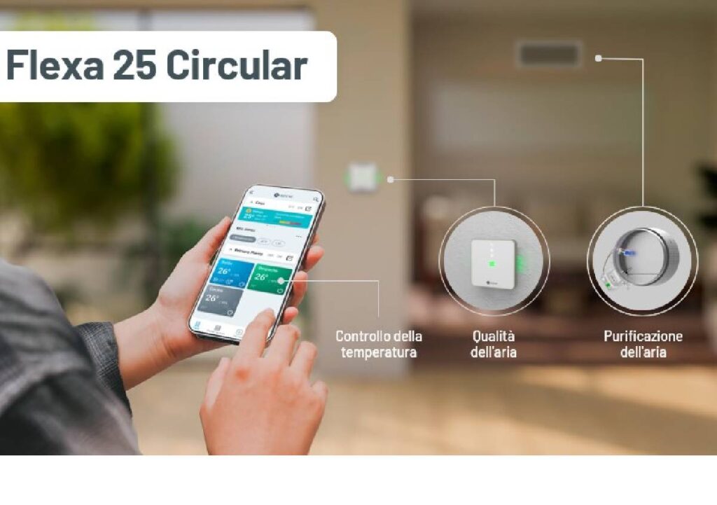 Flexa 25 Circular di Airzone: climatizzazione multizona e benessere indoor