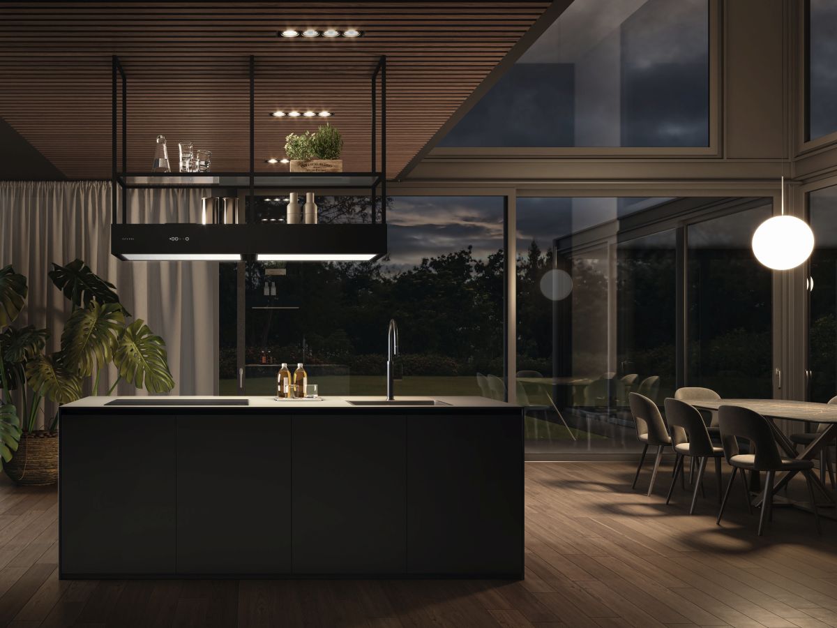 Cappa aspirante T-Shelf Evolution: design integrato e tecnologia avanzata