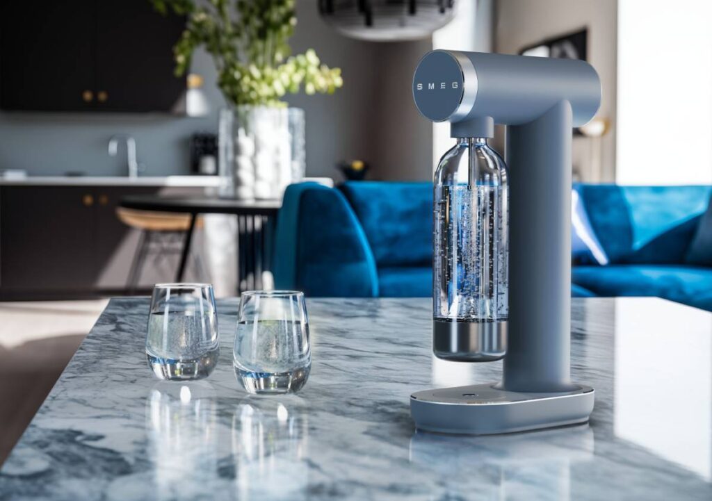Soda Maker Smeg: il design funzionale trasforma l’acqua in un piacere quotidiano