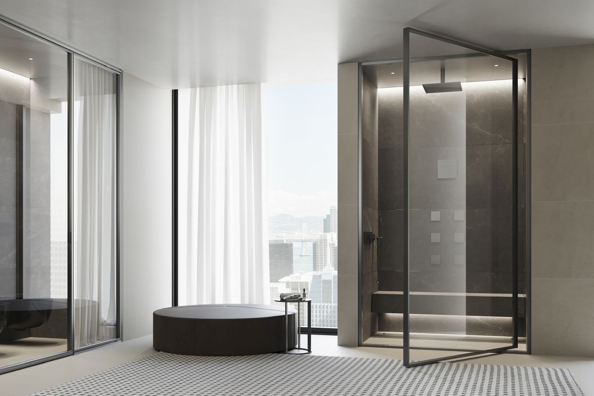 Domino di Vismaravetro, un’idea attuale per il bagno del futuro