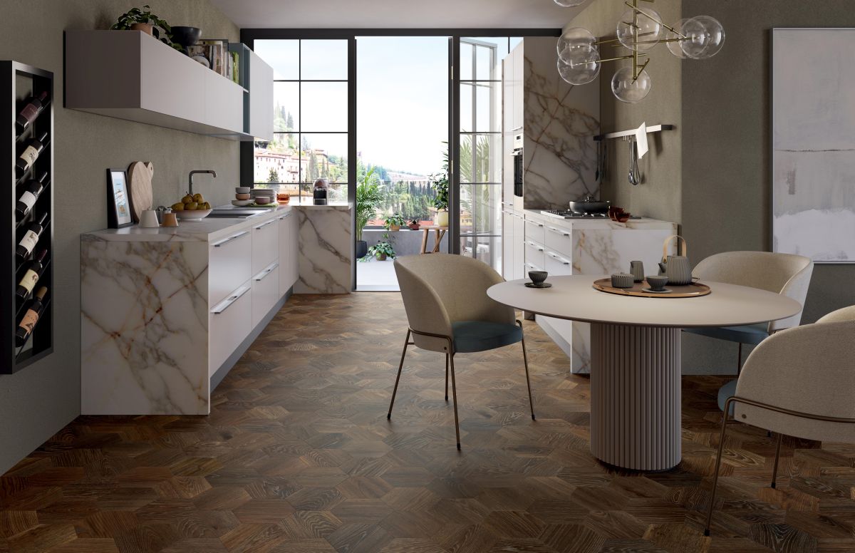Versatilità architettonica dei parquet a disegni