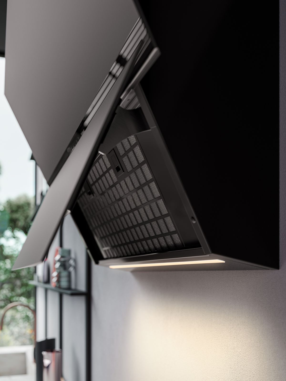Fusion, cappa verticale di Falmec: design elegante e funzionale in cucina