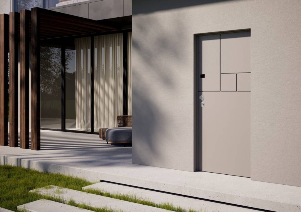 Porta blindata hibry5 Dierre: tecnologia NFC e gestione touch per la casa smart