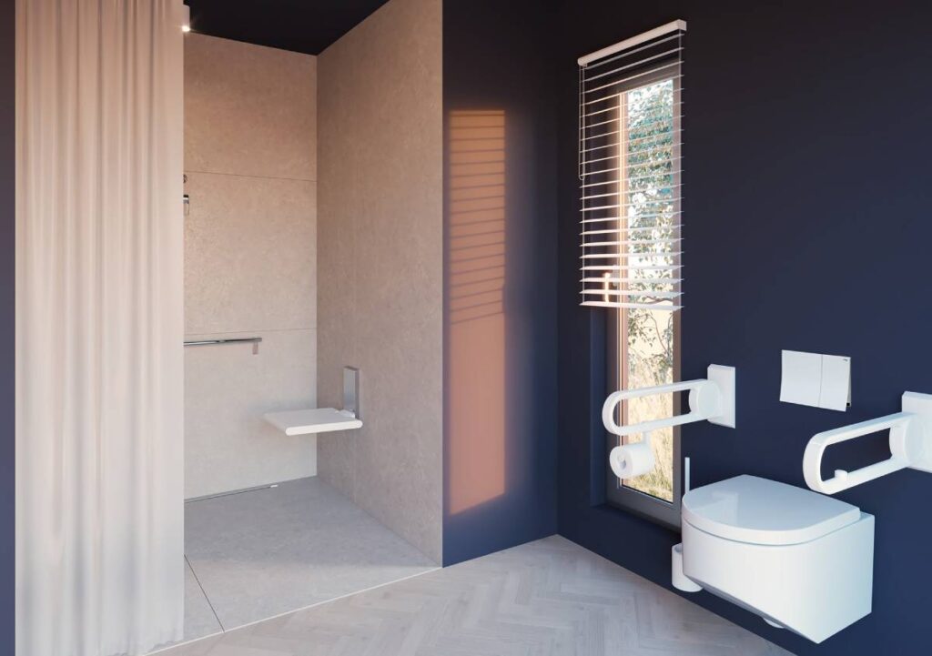Prevista Dry di Viega: soluzioni a secco per un bagno accessibile, sicuro e senza barriere