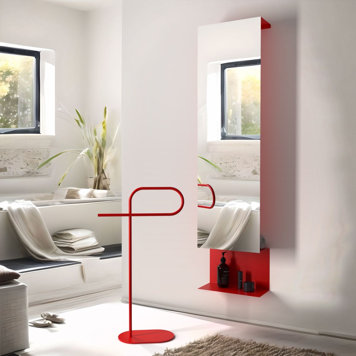 Fold: specchio contenitore dal design architettonico