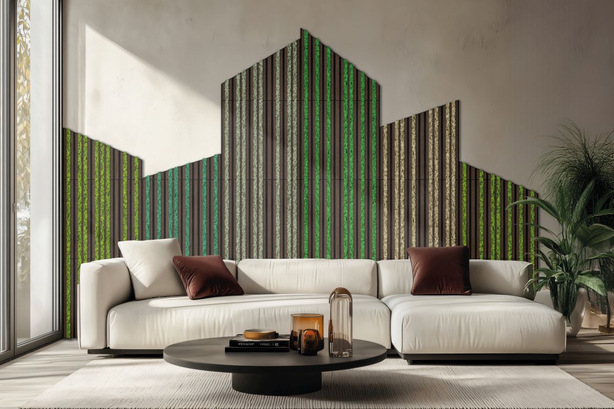 Collezione Akuben di Benetti: pannelli fonoassorbenti dal design naturale