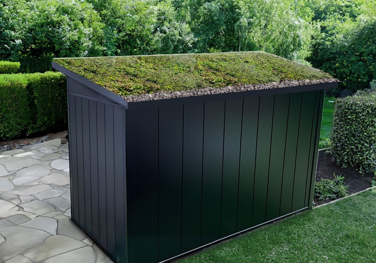 Casette da giardino con tetto verde: armonia con la natura e impatto visivo migliorato