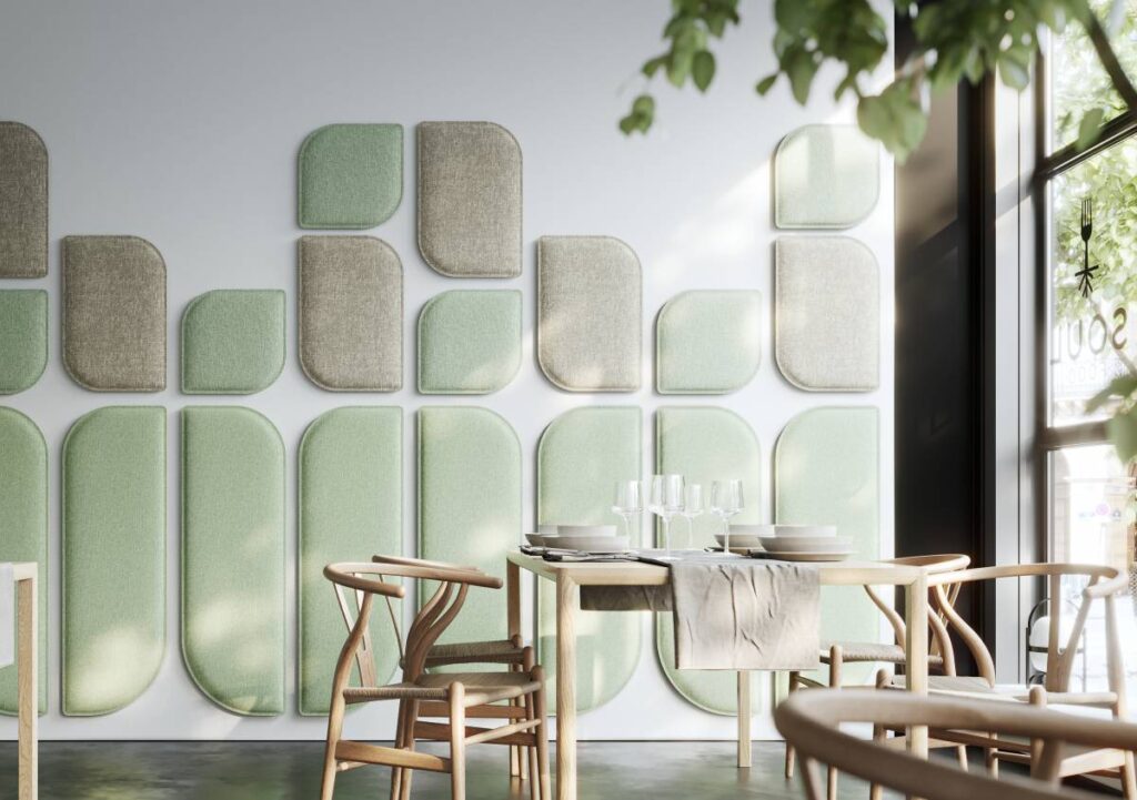 Flora Collection di Isolspace: pannelli fonoassorbenti per ambienti che richiamano la natura