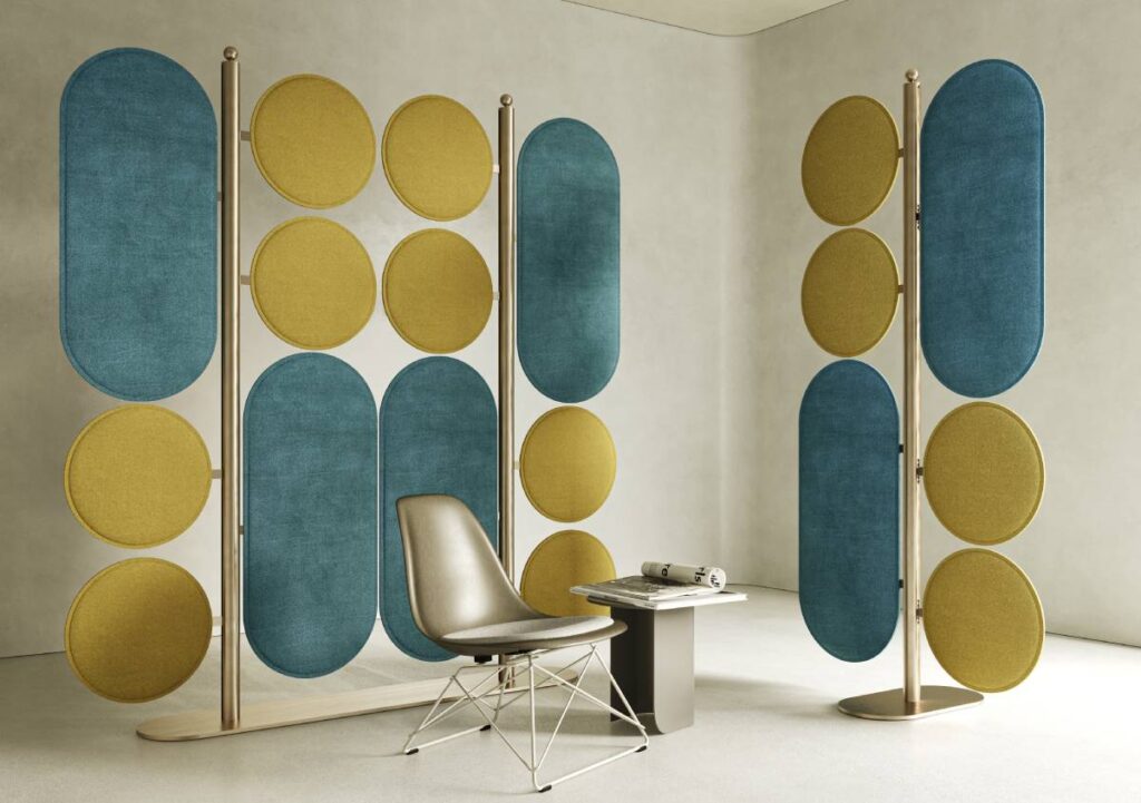 Silhouette Collection di Isolspace: pannelli acustici bifacciali dal design unico