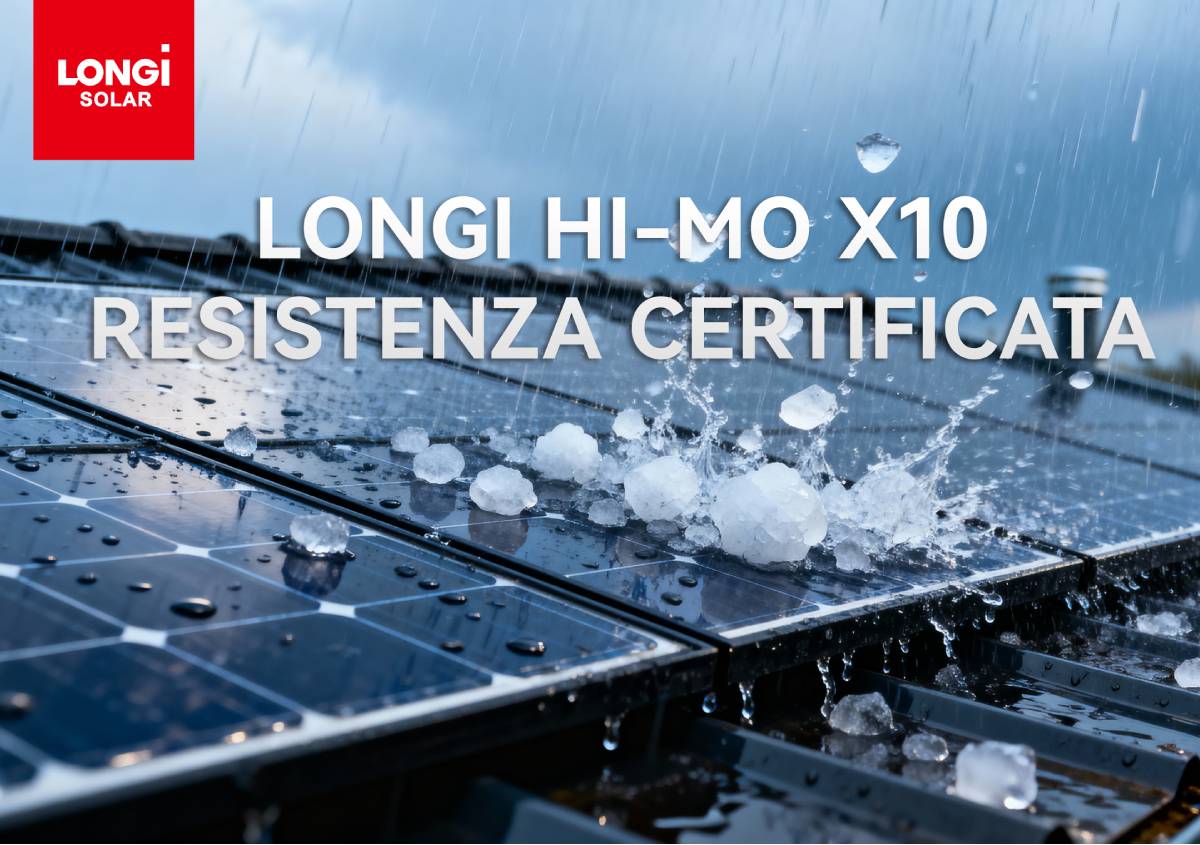 Protezione contro la grandine la sicurezza dei moduli LONGi Hi-MO X10 