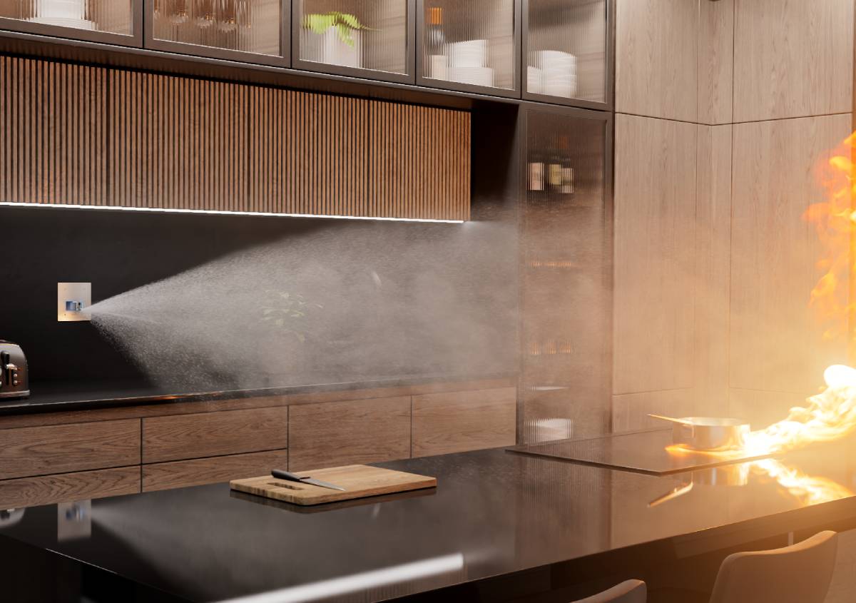 Automist, il dispositivo antincendio invisibile che protegge la casa