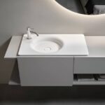 Lavabo integrato reversibile: CARPET amplia la collezione Nemesis di antoniolupi