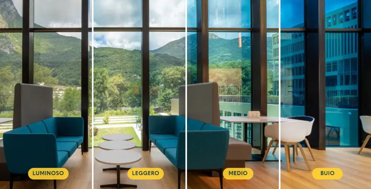 Vetri elettrocromici: luce naturale, meno calore e meno abbagliamento Vetri elettrocromici: luce naturale, meno calore e meno abbagliamento