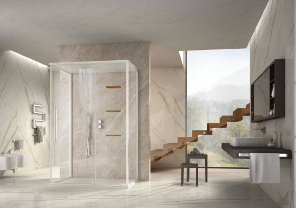Doccia Zen Megius: minimalismo tecnico e design evoluto per il bagno contemporaneo