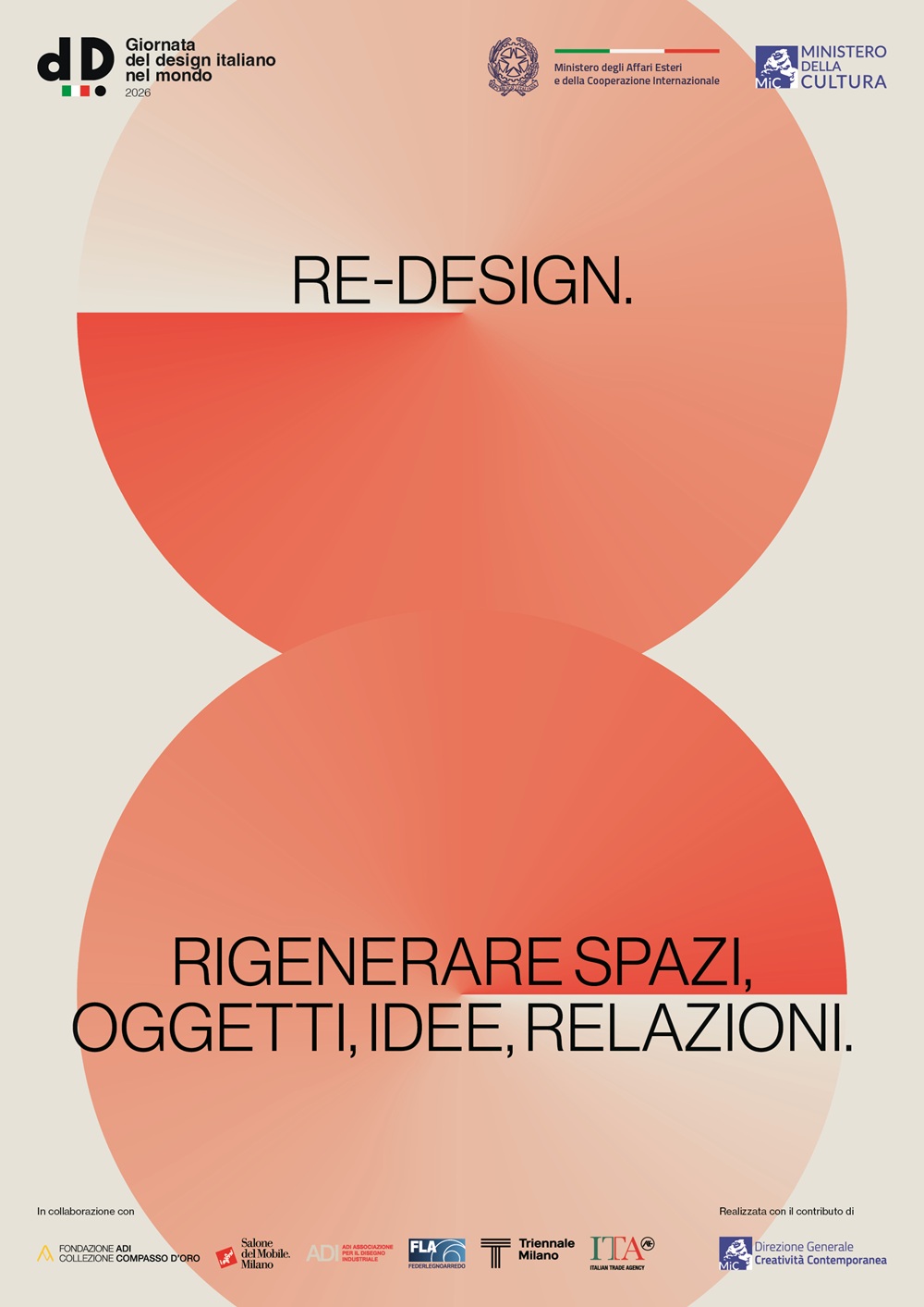 Italian Design Day 2026 e il tema “Re-Design. Rigenerare spazi, oggetti, idee, relazioni” Italian Design Day 2026 e il tema “Re-Design. Rigenerare spazi, oggetti, idee, relazioni”