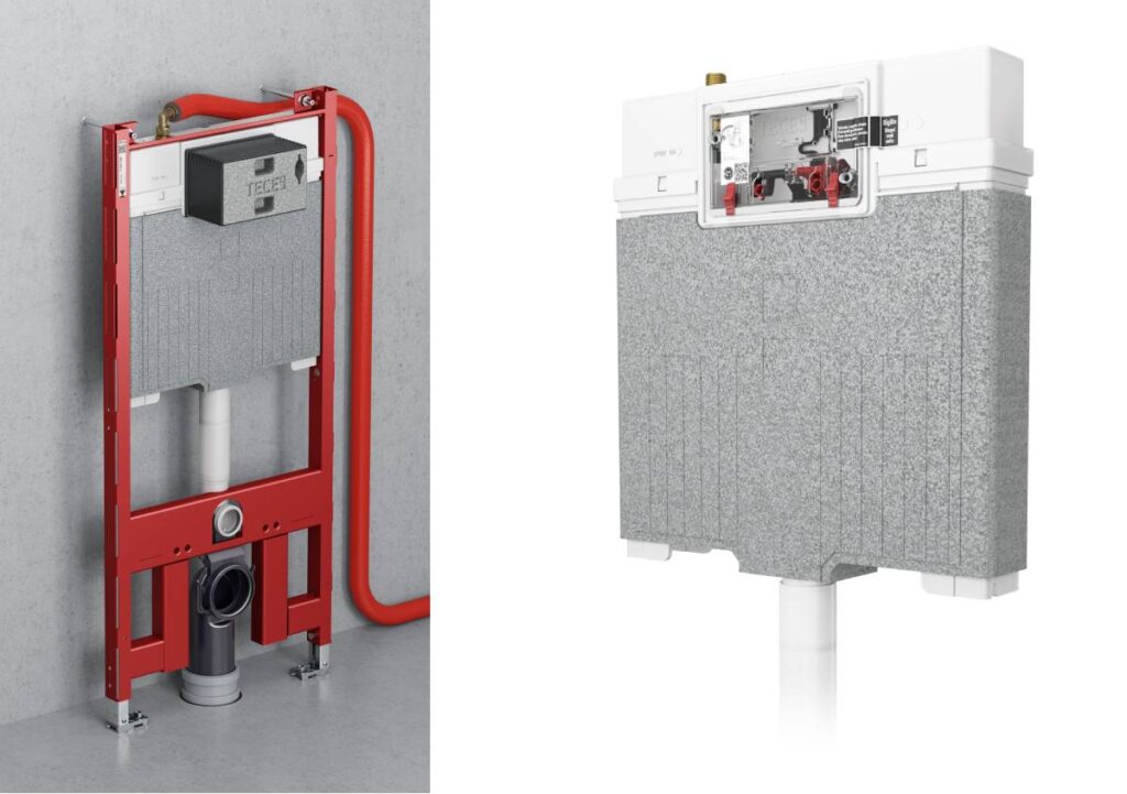 TECE Octa II, cassetta di scarico ad incasso ultra-compatta e versatile
