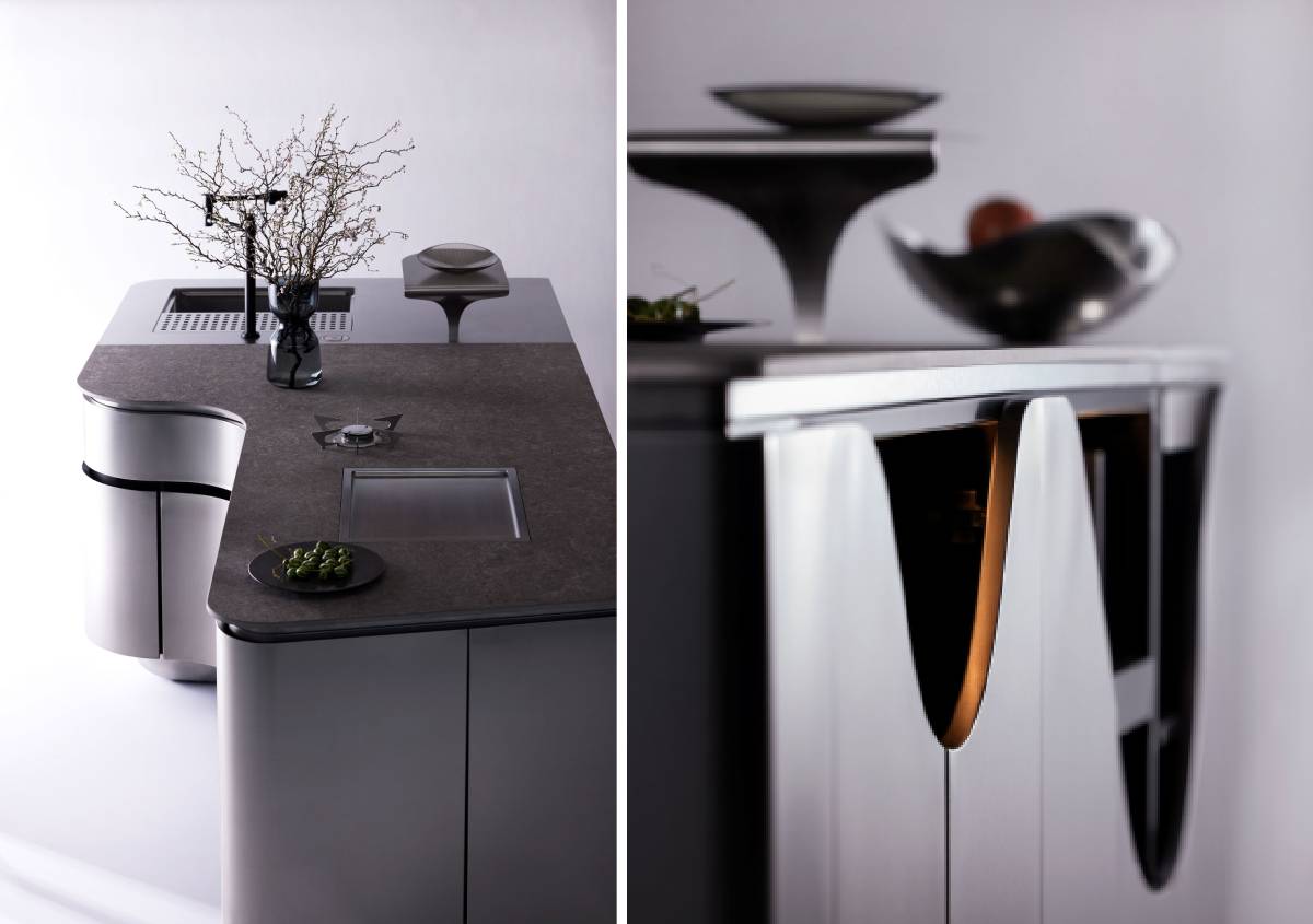 Cucina in acciaio inox anima 01 un unico foglio lavorato da maestri artigiani giapponesi Cucina in acciaio inox anima 01 un unico foglio lavorato da maestri artigiani giapponesi