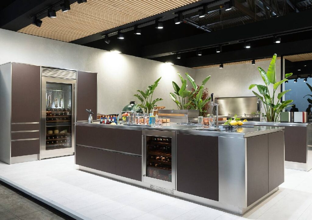 Cucine da esterno LISA: outdoor su misura in acciaio inox Made in Italy