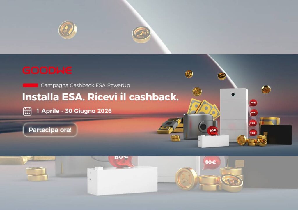 GoodWe lancia il sistema di accumulo energetico ultrasilenzioso ESA con cashback per gli installatori in Europa