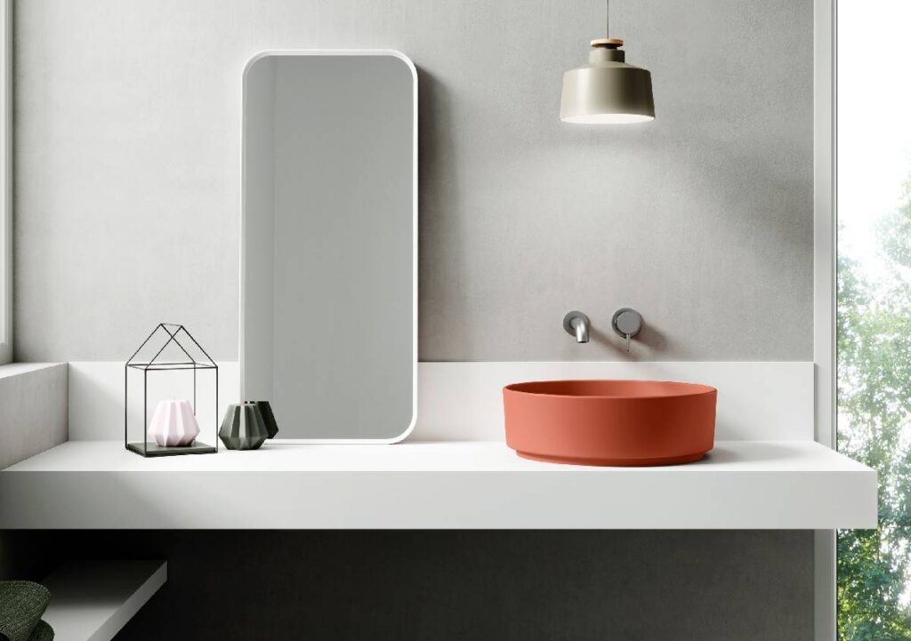 Lavabo d’appoggio Spot di Hidrobox: design scenografico per il bagno contemporaneo