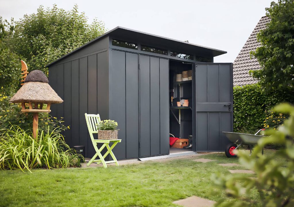 Casette da giardino con tetto a uno spiovente: Berry Hörmann per un outdoor minimal e contemporaneo