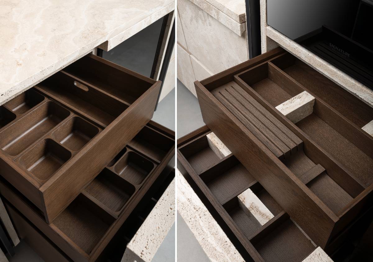 Cucina in travertino FIDIA: dalla funzione al progetto Cucina in travertino FIDIA: dalla funzione al progetto