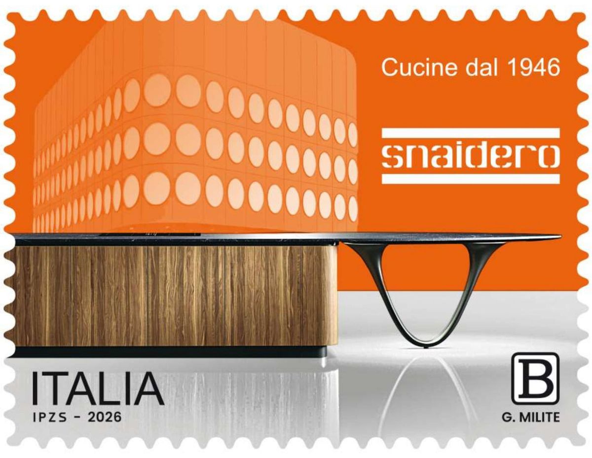 Francobollo Snaidero due icone per raccontare il design italiano Francobollo Snaidero due icone per raccontare il design italiano
