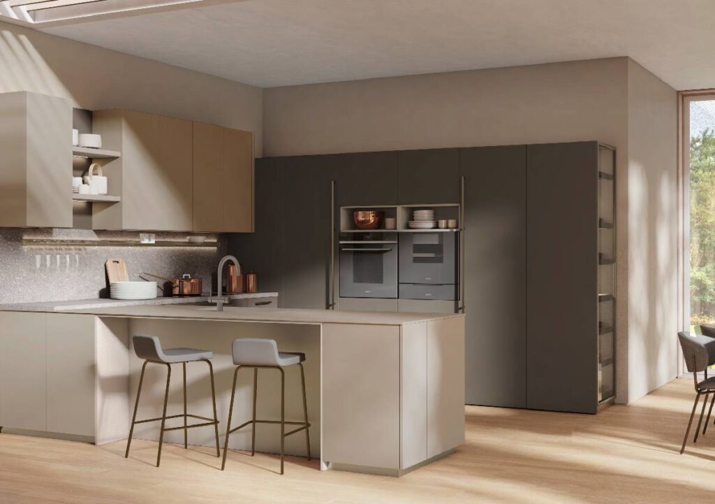 Lube presenta NEXA: la cucina in FENIX tra superfici vellutate e libertà compositiva