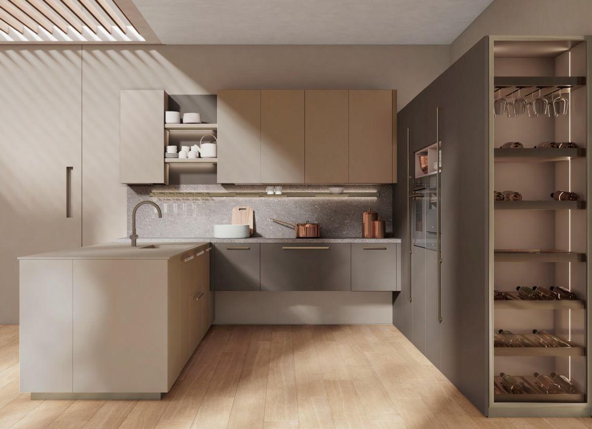 Cucina Lube NEXA: l’anta in FENIX valorizza morbidezza, tattilità e comfort Cucina Lube NEXA: l’anta in FENIX valorizza morbidezza, tattilità e comfort