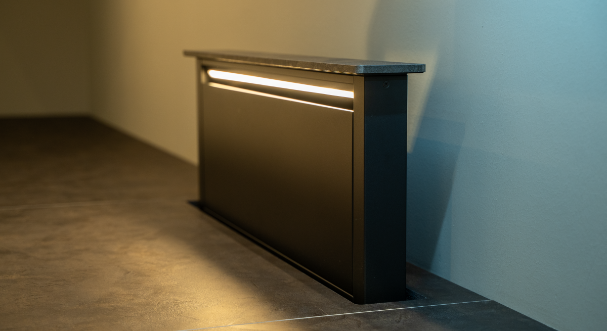 Stone: il downdraft che scompare nel piano cucina Stone: il downdraft che scompare nel piano cucina