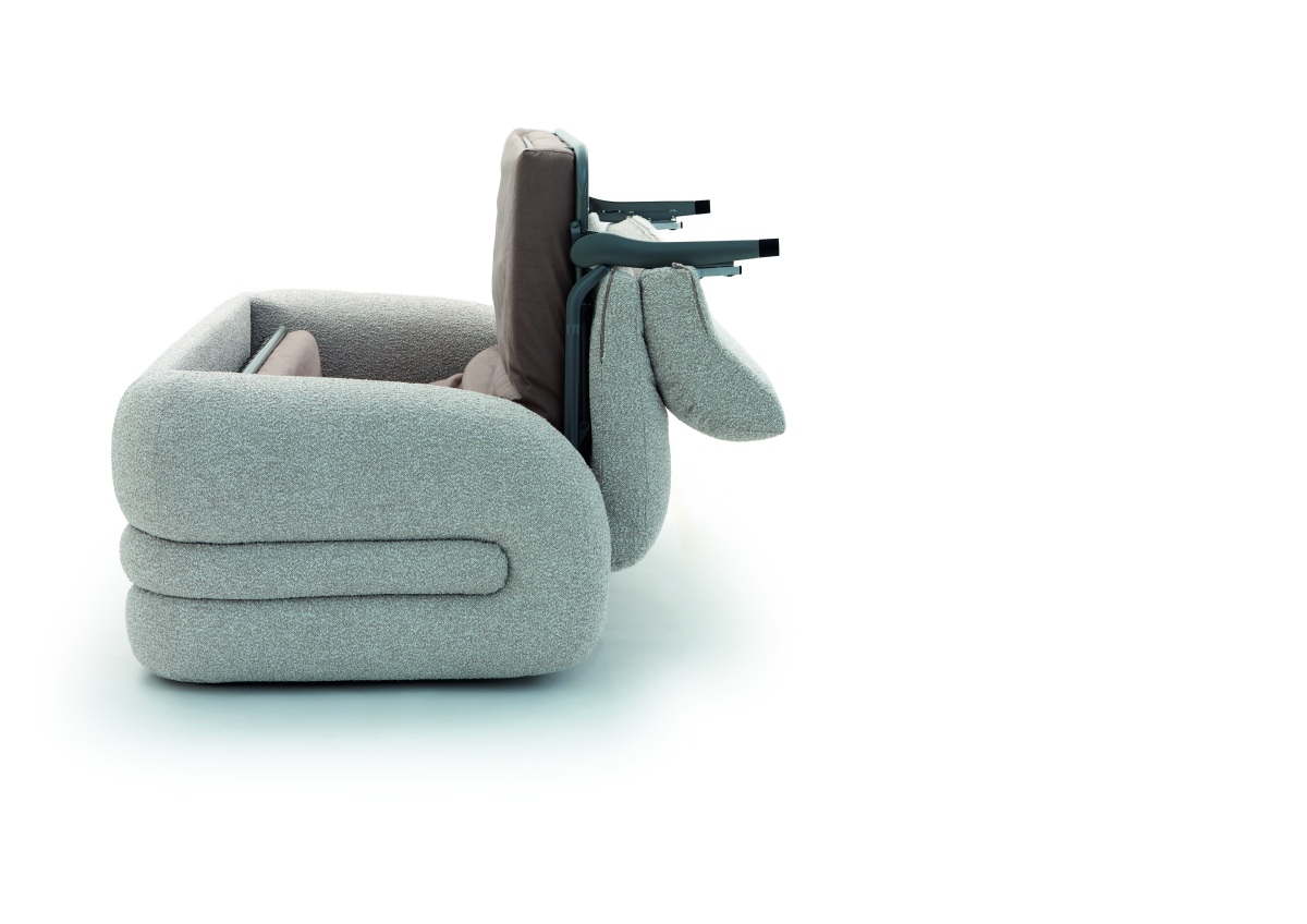 Divano letto Boa (design Giulio Manzoni) di Campeggi Divano letto Boa (design Giulio Manzoni) di Campeggi