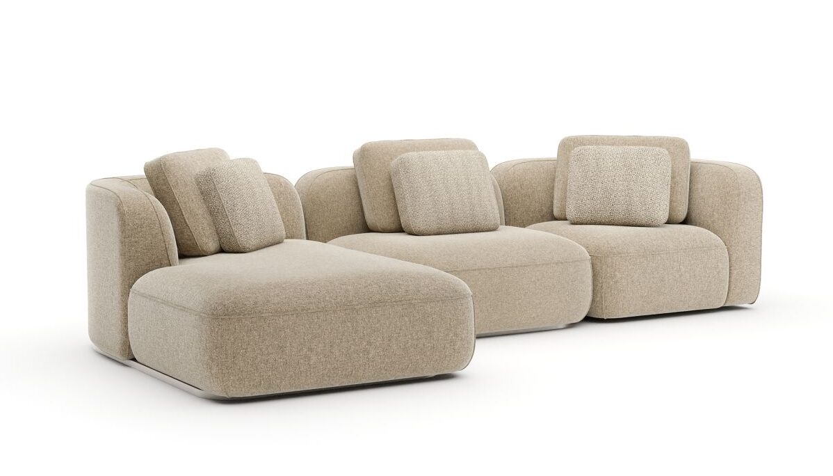 Sasso Sectional Sofa (design Claudio Bellini Studio) di Caracole Sasso Sectional Sofa (design Claudio Bellini Studio) di Caracole