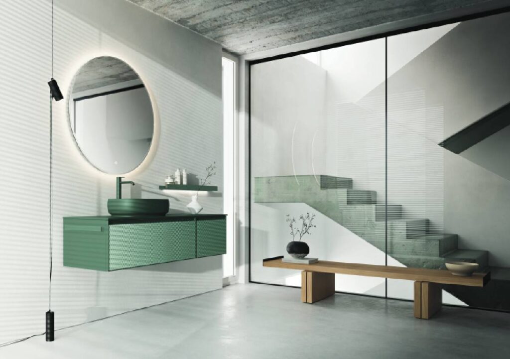Bagno verde: Arbi e Ibra Showers coordinano arredi e zona doccia