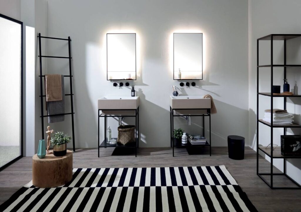 Collezione Volant di Colavene: lavabi in ceramica sanitaria per il bagno contemporaneo