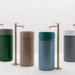 Lavabo freestanding in ceramica Mate: AXA amplia la collezione per bagni dal forte carattere progettuale