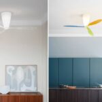 Ventilatore a soffitto con luce: Blow di Luceplan unisce comfort e design